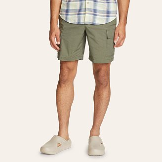 Mens Top Out Belted Cargo Shorts