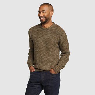 Men's Moguler Textured Crew Sweater