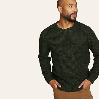 Mens Mogular Waffle Texture Sweater