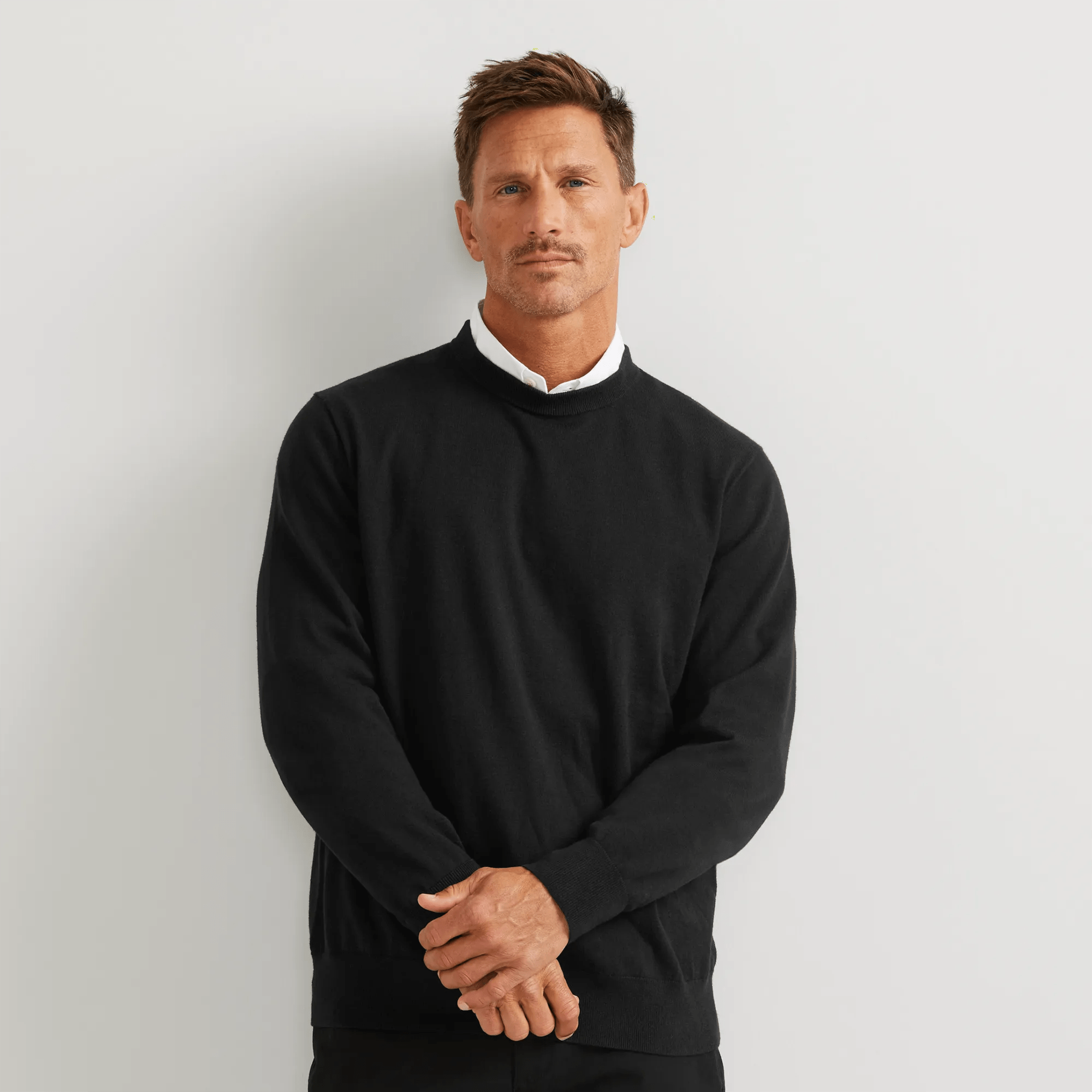 Classic Merino Blend Crewneck Sweater