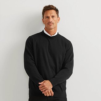 Image of Men's Classic Merino Blend Crewneck Sweater