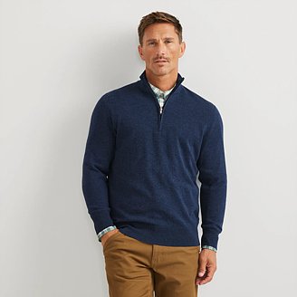 Image of Men's Classic Merino Blend 1/4-Zip Sweater