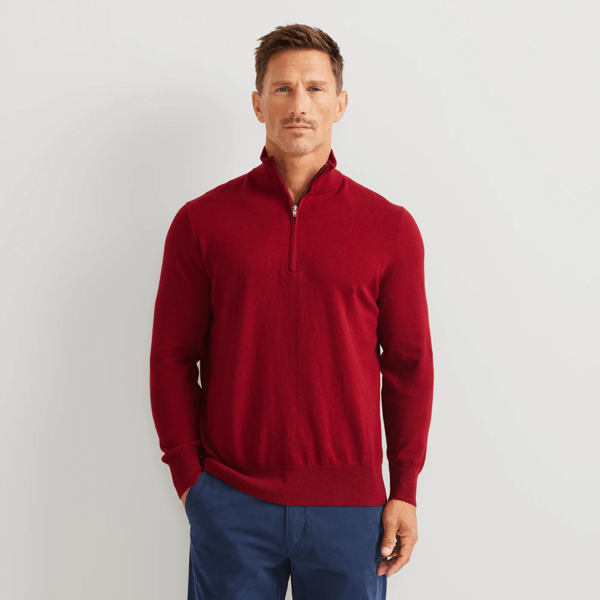 Classic Merino Blend 1/4-Zip Sweater
