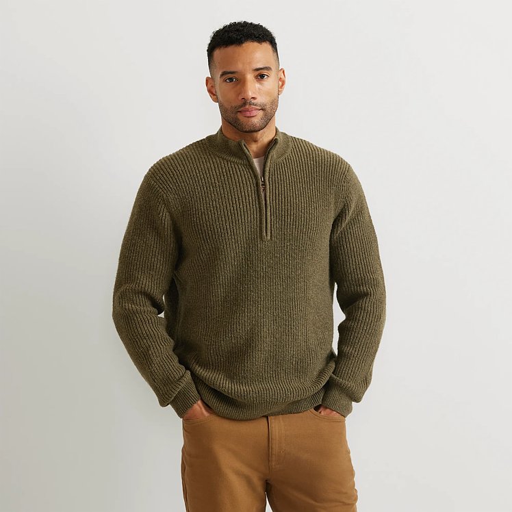wapeページです！ Men's Fletcher Bay 1/4-zip Sweater | Eddie Bauer