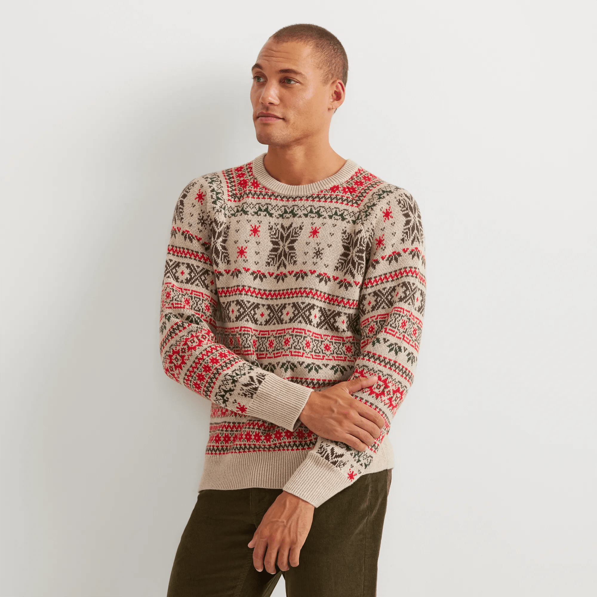 Signature Fair Isle Crewneck Sweater
