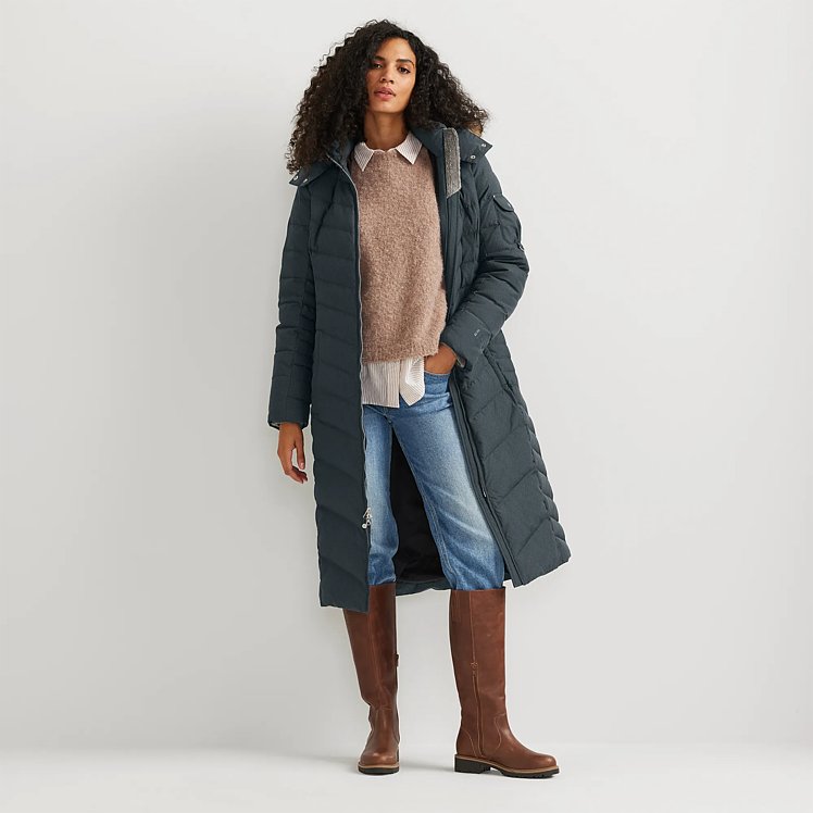 Women's Sun Valley Down Hooded Duffle Coat | Eddie Bauer