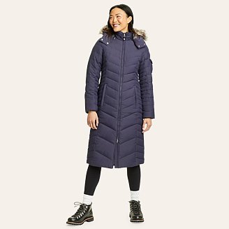 Eddie Bauer Women's Sun Valley Down Parka, Blue Smoke, X-Small