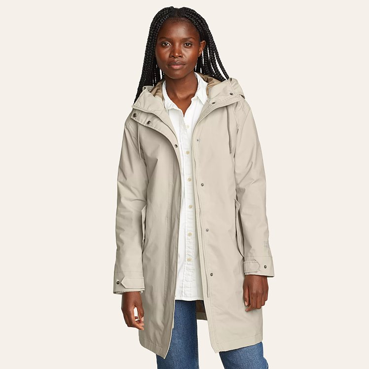 Women s Port Townsend Waterproof Trench Coat Eddie Bauer