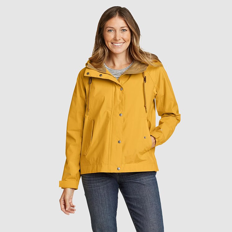 Eddie bauer yellow rain jacket on sale