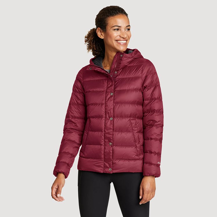 Women's Stratustherm Hooded Down Jacket Eddie Bauer