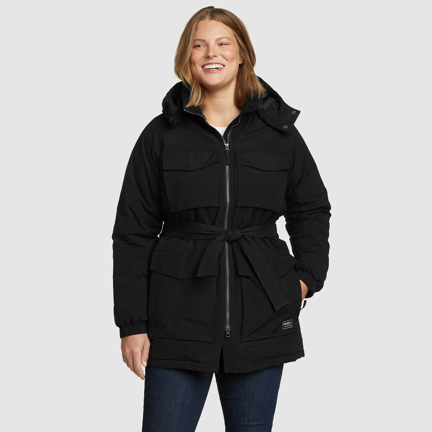 Women s Willamette Belted Parka Eddie Bauer