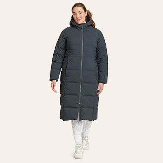 Women s Glacier Peak Seamless Stretch Down Duffle Coat Eddie Bauer