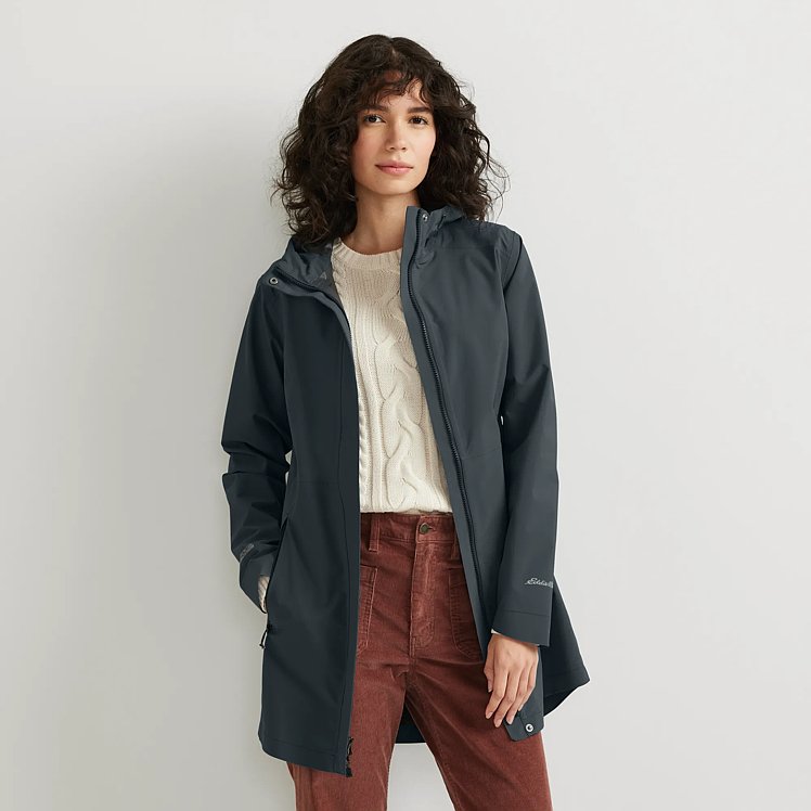 Women's Cloud Cap Stretch Waterproof Rain Parka Eddie Bauer