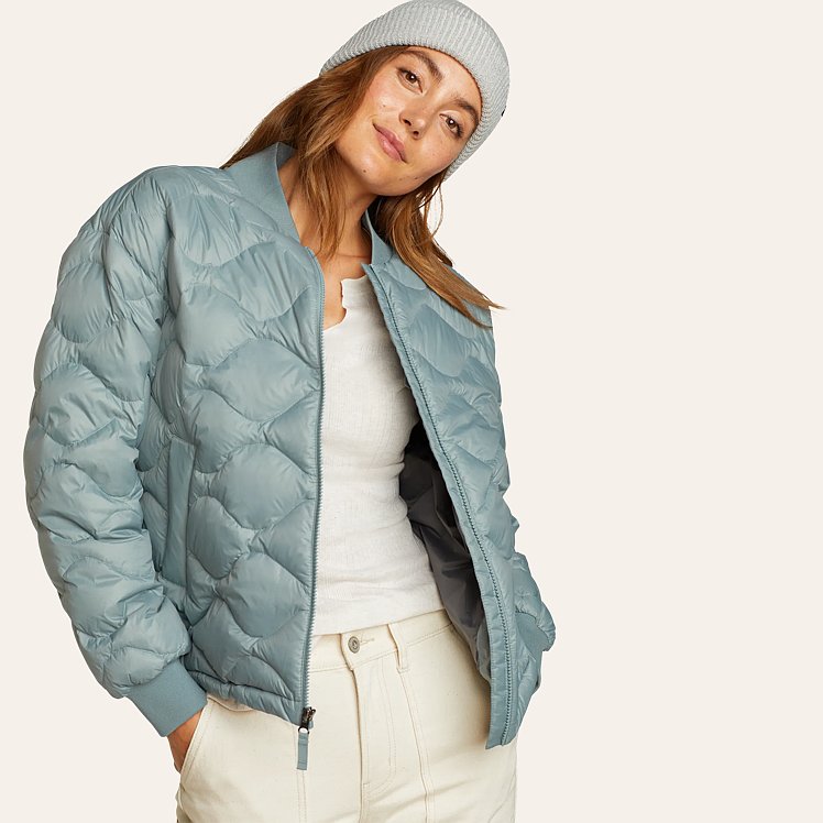 Women s Shaw Down Bomber Jacket Eddie Bauer