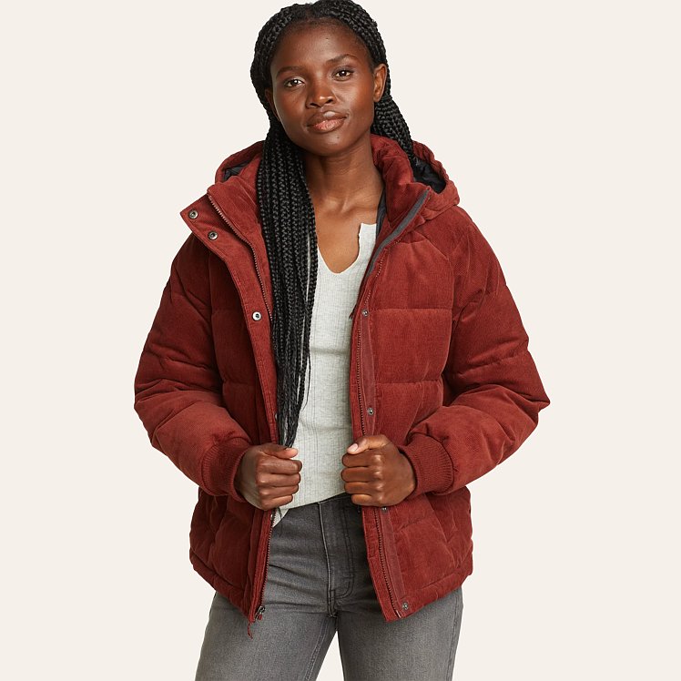 Women s Cabin Corduroy Down Jacket Eddie Bauer