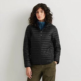 Image of Women's Microlight Hooded Down Jacket