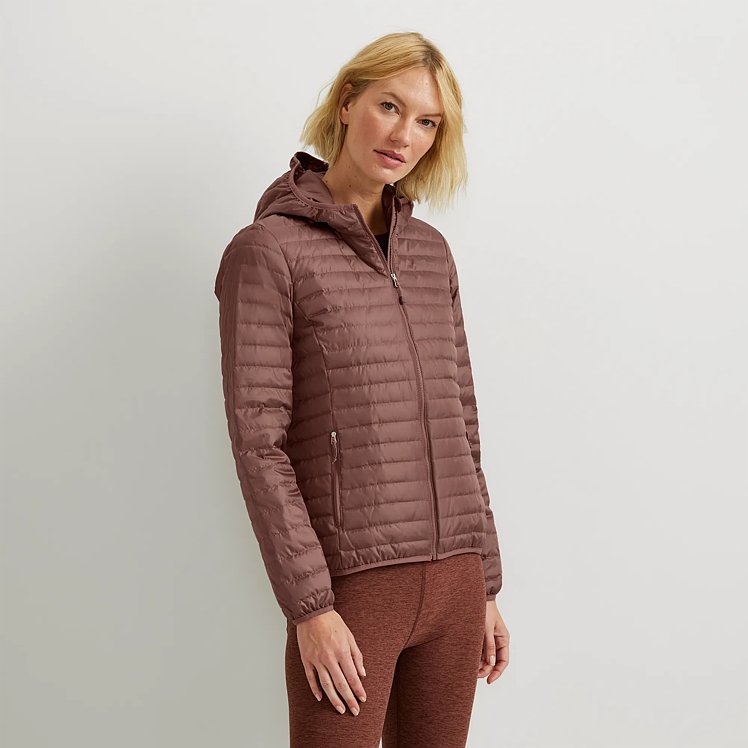 Women's Microlight Packable Down Hooded Jacket | Eddie Bauer