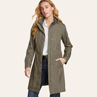 Women's Fall Winter Button Sherbet Cotton Lined Barn Jacket Pocket Trench  Coat with Corduroy Details