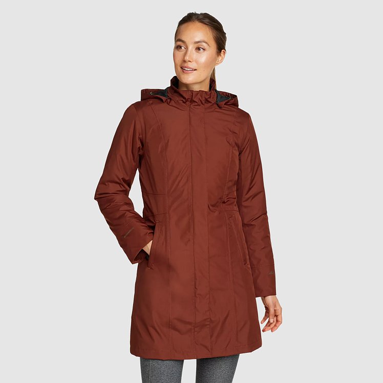 Girl on the go insulated trench coat best sale