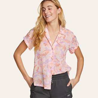 Womens Packable Camp Shirt