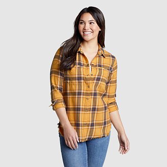 Women's Fremont Flannel Frayed Hem Shirt
