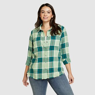 Women's Fremont Flannel Frayed Hem Shirt