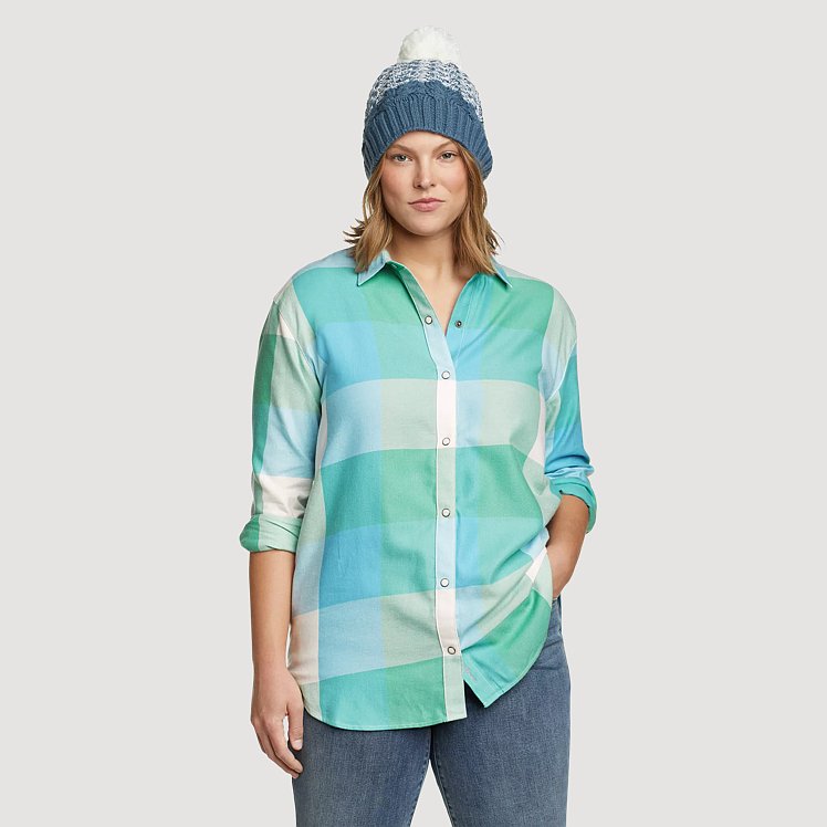 トップス and wander / 17AW Thermo flannel tunic トップス and wander / 17AW Thermo flannel tunic and wander