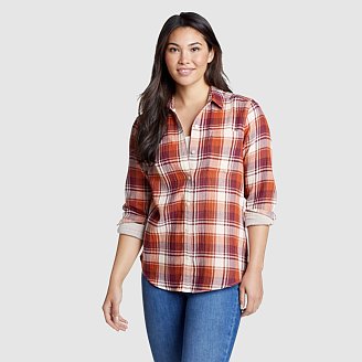 Eddie Bauer Shirt Women's S Linen Tunic V-Neck Three-Quarter Sleeves Pull  Over • Tribunali Italiani