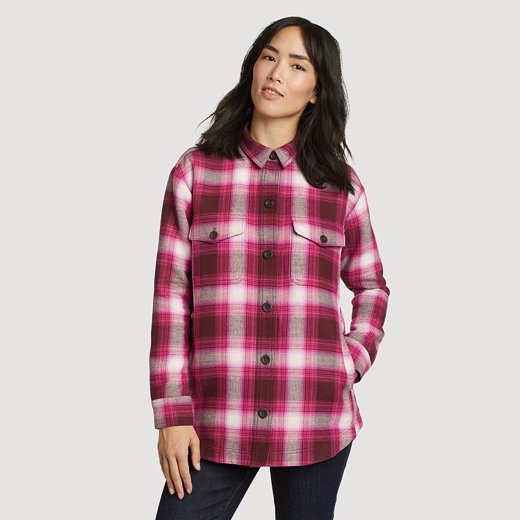 Women's Campfire Bonding Flannel Jacket Eddie Bauer