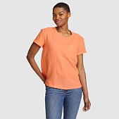 Eddie Bauer Women's Carry On Short-Sleeve Pocket T-Shirt - Dusty Coral - Size L