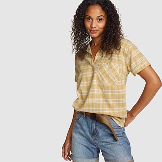 Women's Durable Hemp Short-Sleeve Shirt