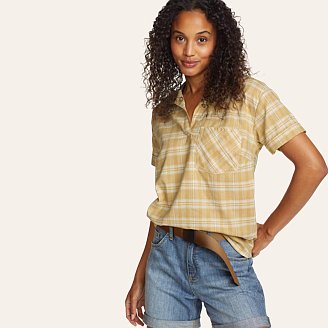 Women's Durable Hemp Short-Sleeve Shirt