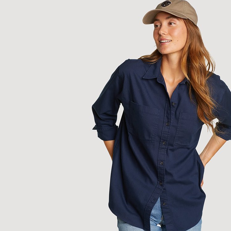 Women's Everyday Cotton Overshirt | Eddie Bauer