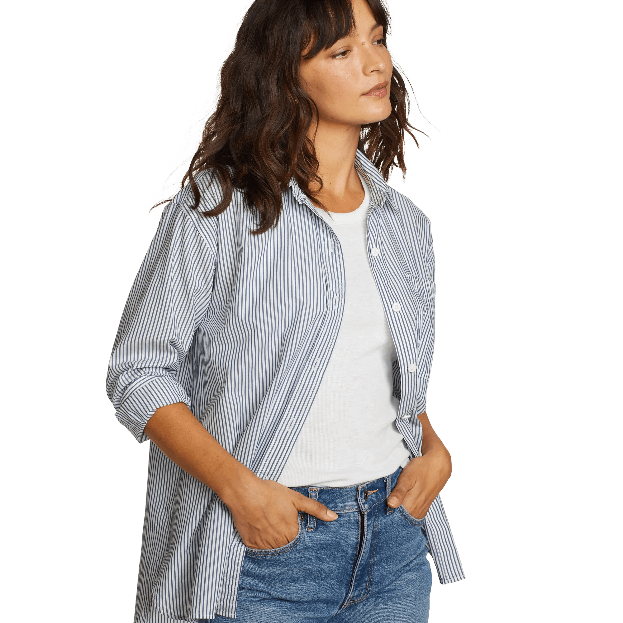 Travel Light Crinkle Cotton Long-Sleeve Shirt