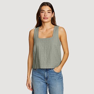 Image of Women's Sun's Up Gauze Tank