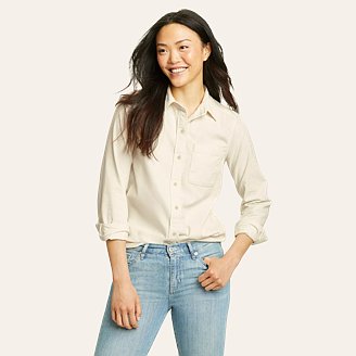 Womens Madison Valley Classic Corduroy Long-Sleeve Shirt