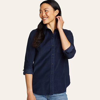 Womens Madison Valley Classic Corduroy Long-Sleeve Shirt