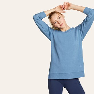 Womens Motion Cozy Camp Long-Sleeve Tunic