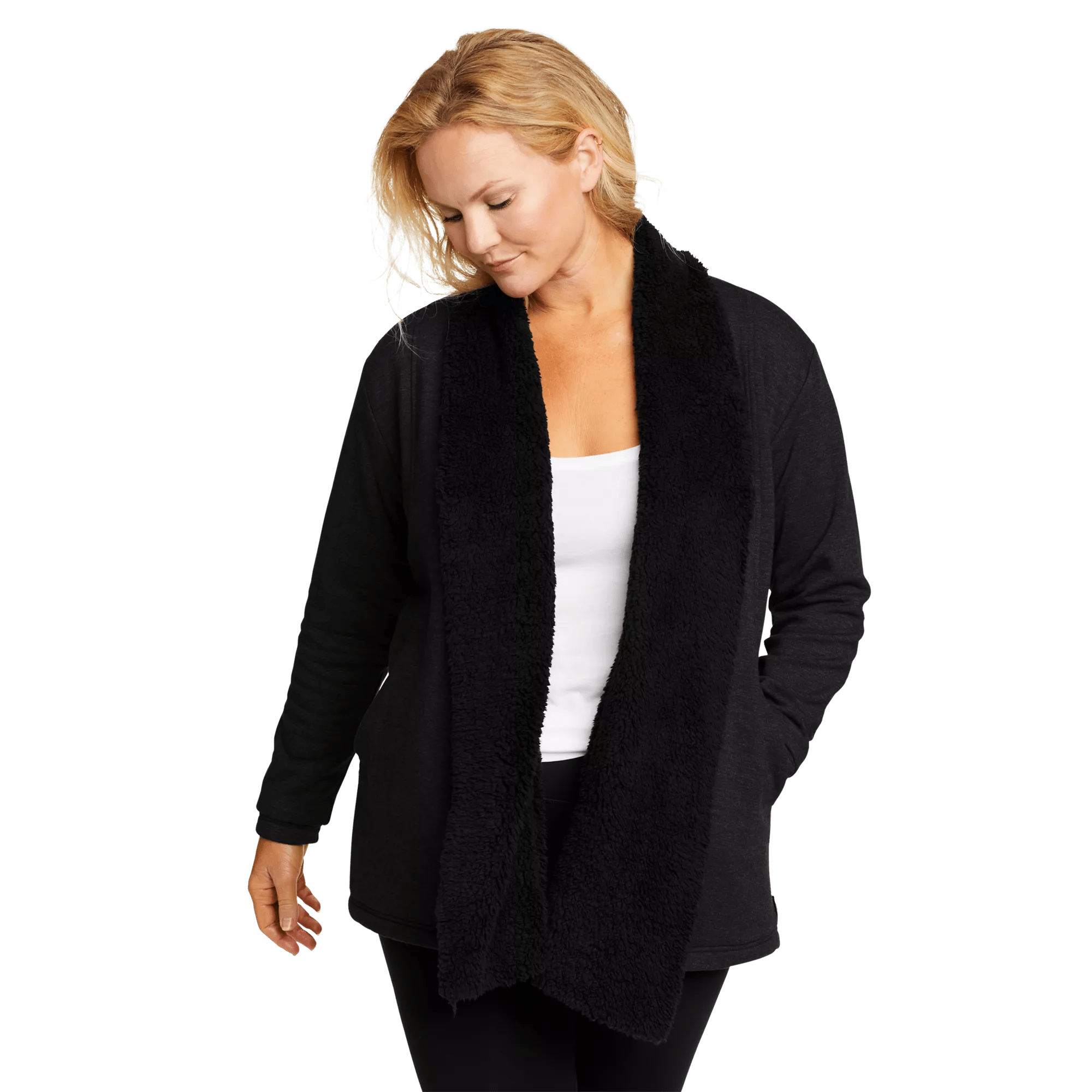 Snow Lodge Faux Shearling-Lined Wrap