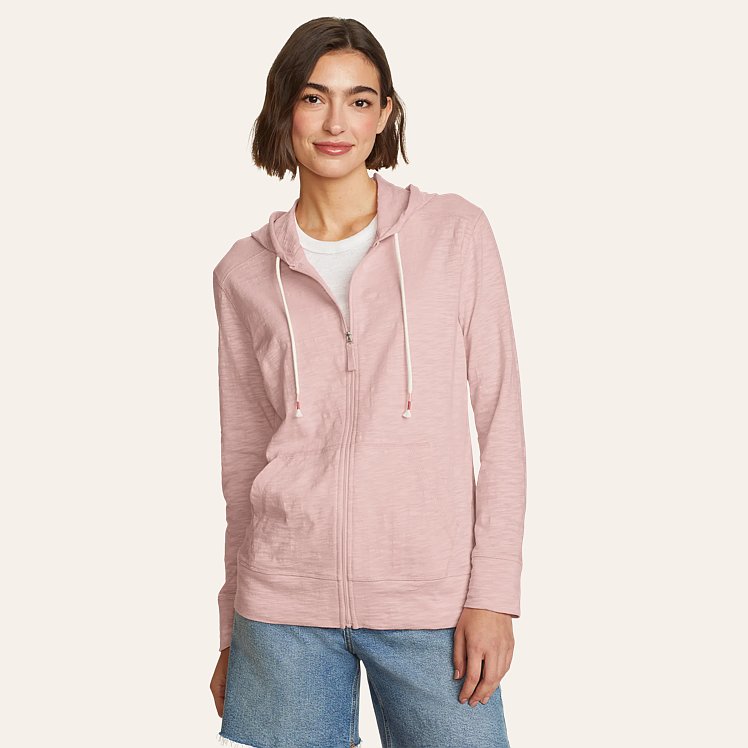 Women's Legend Wash Slub Full-zip Hoodie | Eddie Bauer Women's Legend Wash Slub Full-zip Hoodie | Eddie Bauer
