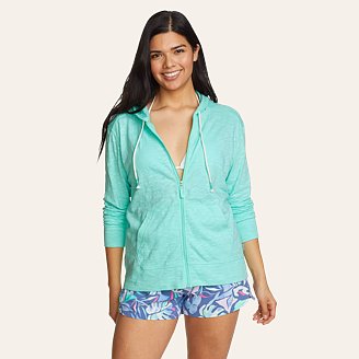 Womens Legend Wash Slub Full-Zip Hoodie