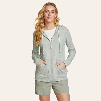 Womens Legend Wash Slub Full-Zip Hoodie