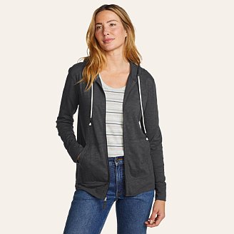Womens Legend Wash Slub Full-Zip Hoodie