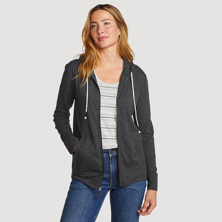 Women's Legend Wash Slub Full-zip Hoodie Eddie Bauer