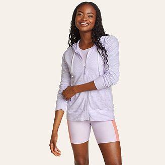 Womens Legend Wash Slub Full-Zip Hoodie