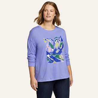 Womens Long-Sleeve Graphic T-Shirt