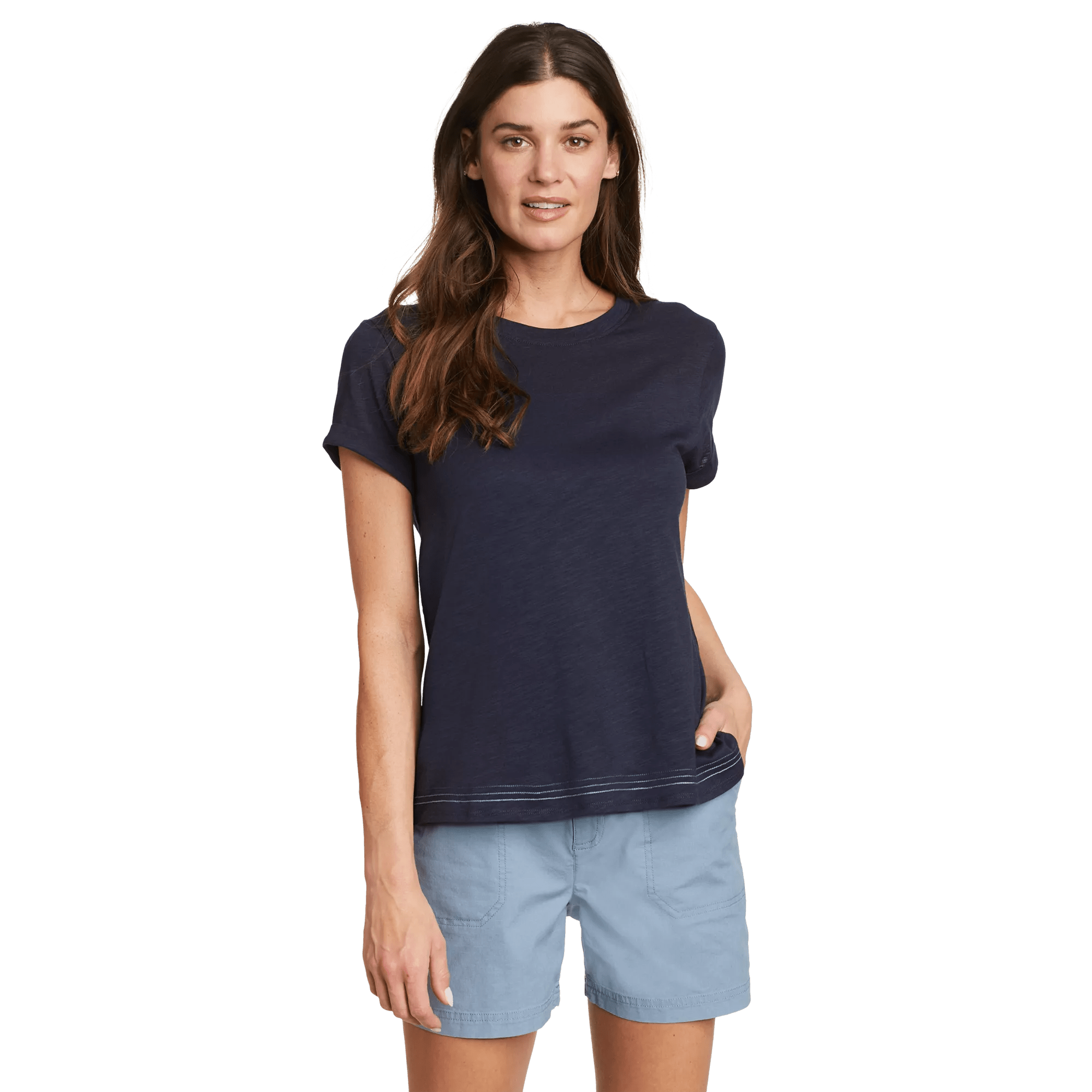 Mountain Town Rolled Sleeve T-Shirt