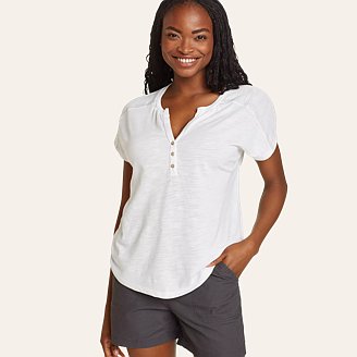 Womens Abloom Embroidered T-Shirt