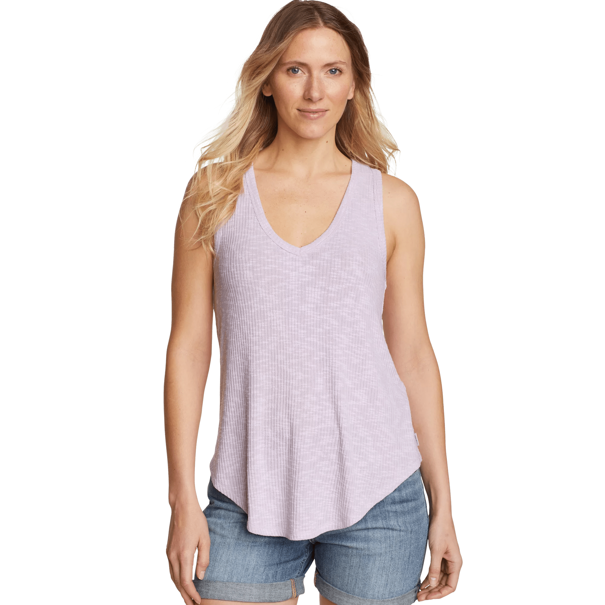 Revive Ribbed V-Neck Tank