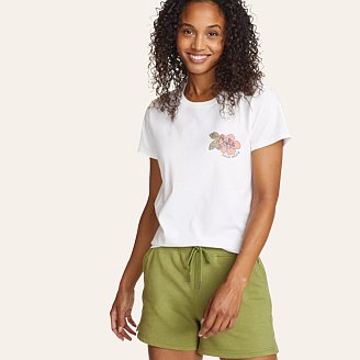 Womens Short-Sleeve Graphic T-Shirt